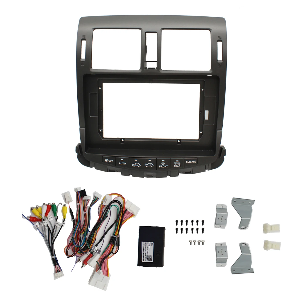 Car accessories 10Inch Fascia For 10-13 Toyota Crown (6 DISK) Car Radio Stereo GPS Android Player  Unit Panel Dash Install Frame