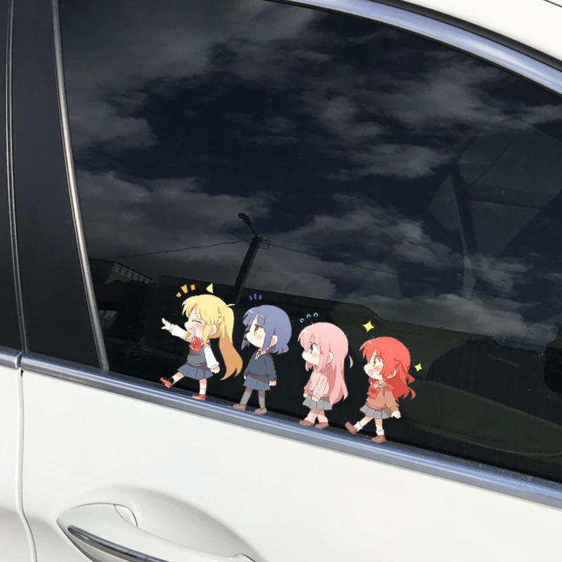 

EARLFAMILY 13 см x 5,8 см Hitori готовые Chibi рок наклейки Аниме Девушки линия пройденные окна аксессуары забавные автомобильные наклейки декор