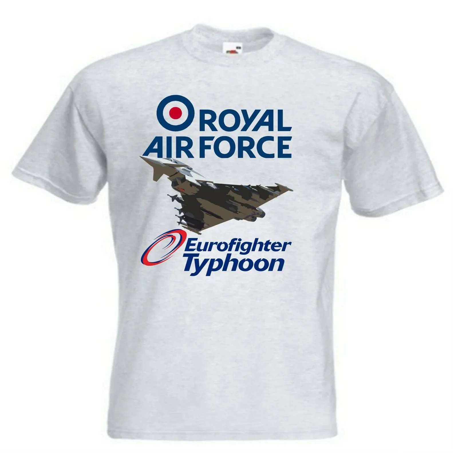 RAF Eurofighter Typhoon Grey RAF Men T-Shirt Short Sleeve Casual 100% Cotton O-Neck Summer Shirt