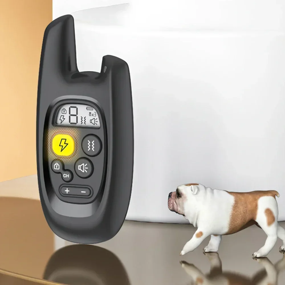 

Новое перезаряжаемое устройство против лая, электрический ошейник для дрессировки собак, водонепроницаемый ошейник для остановки лая домашних животных с дистанционным управлением для собак