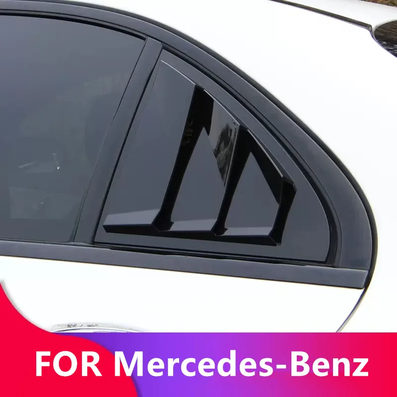 

Car Stickers Badge ABS Rear Door Conversion Parts Blinds Triangle Window Decorative For Mercedes-Benz CLA Series 2013-2019 W117