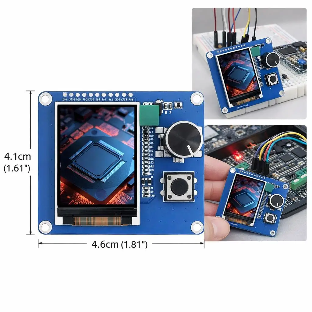 display-lcd-tft-samirob-de-20-polegadas-com-encoder-rotativo-ec11-interface-iic-spi-para-projetos-diy-com-esp32-raspberry-pi