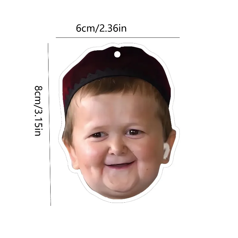 Car Air Freshener Smiling Little Kid Portrait Hanging Scent Card for Car Interior Decor Rearview Mirror Ornament Gift