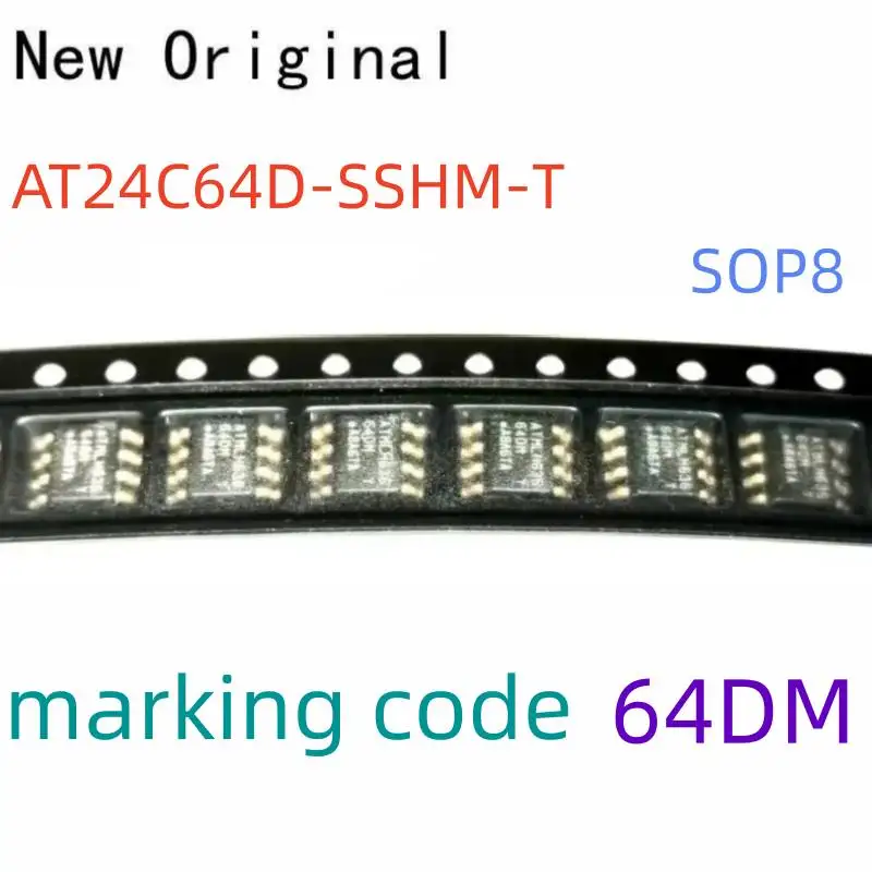 

T24C64D-Sshm-T Sop8 New Original 2-Wire Serial Electrically Erasable and Programmable Read-Only Memory Marking Code 64Dm
