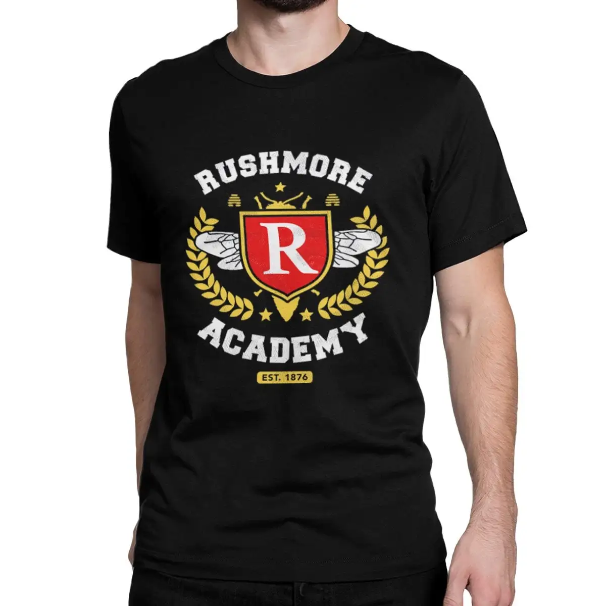 Rushmore Academy Logo T Shirt Wes Anderson Movie Sizes Mor 557233