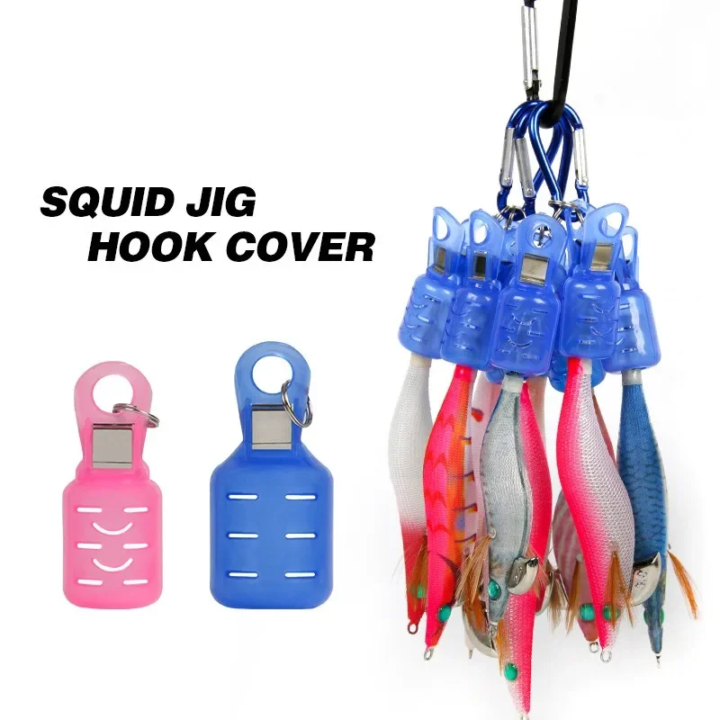 13Pcs/lot Fishing Hooks Safety Caps Squid Jig Hook Protector Case Covers Umbrella for Fishing Gear Fishing Accessories Tools