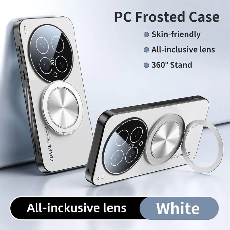 Luxuriöse AG Matte Hülle für VIVO X200 Pro Ultra X200S X200Ultra Magnetischer PC Frosted 360-Grad-Halterung Ständer Schutzhülle