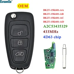 3B OEM kluczyk samochodowy 434MHz 4D63 Chip do Ford Transit Connect Transit Custom 2012-2016 BK2T-15K601-AA/AB/AC/AD A2C 53435329