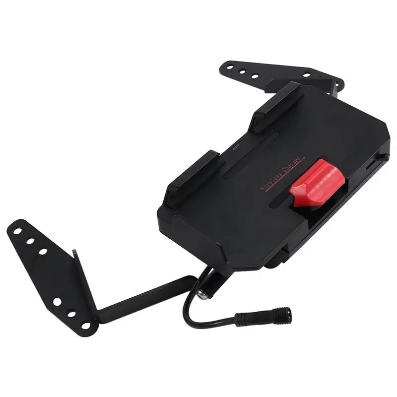 Clear Motorcycle Wireless Holder With GPS Navigation Bracket Mount 12MM For V-STROM 650 DL650 2017-2024