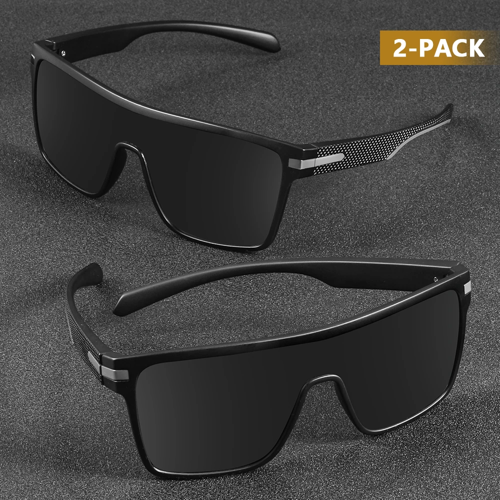 CRIXALIS Mode Gepolariseerde Zonnebril Voor Mannen Vierkante Oversized Anti Glare Driver Spiegel Zonnebril Vrouwen UV400 Bril Mannelijke