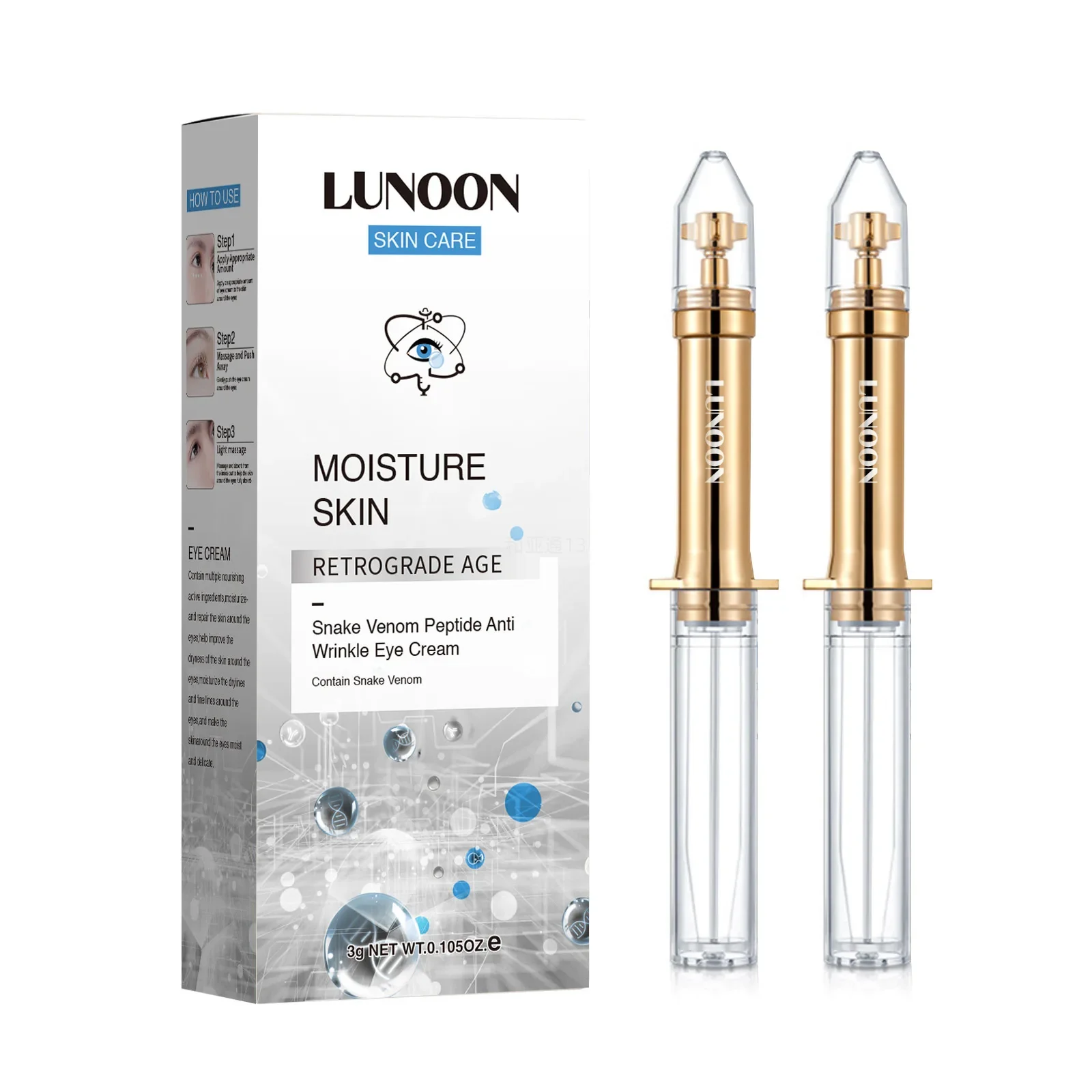 Rimozione delle rughe Crema contorno occhi Effetto lifting Anti occhiaie sotto le borse per gli occhi Anti invecchiamento Cosmetici coreani Trucco