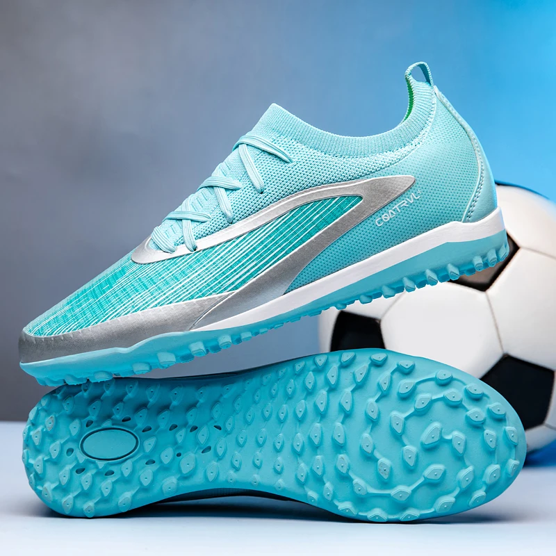Nowe męskie profesjonalne miękkie buty piłkarskie, sneakersy, buty do meczów, ultralekkie buty do futsalu, wysokiej jakości korki TF/FG, unisex, hit sprzedaży.