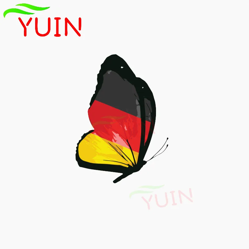 

Germany Flag Butterfly Car Sticker Personality Motorcycle Auto Accessories PVC Decoration High Quality Waterproof Decal 11*8cm