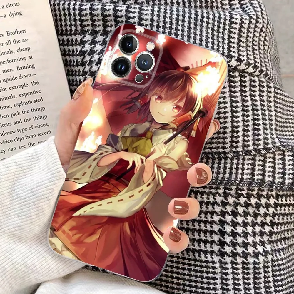 Anime TouHou Project Girl Phone Case For iPhone 15 14 11 12 13 Mini Pro XS Max Cover 6 7 8 Plus X XR SE 2020 Funda Shell