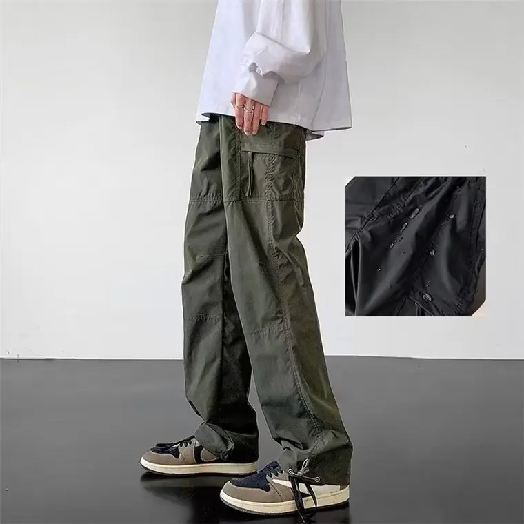 

Men's Clothing Man Pants Summer New Y2k Cargo Pants Korean Popular Clothes Work Wear Solid Loose Versatile Popular Casual Pants