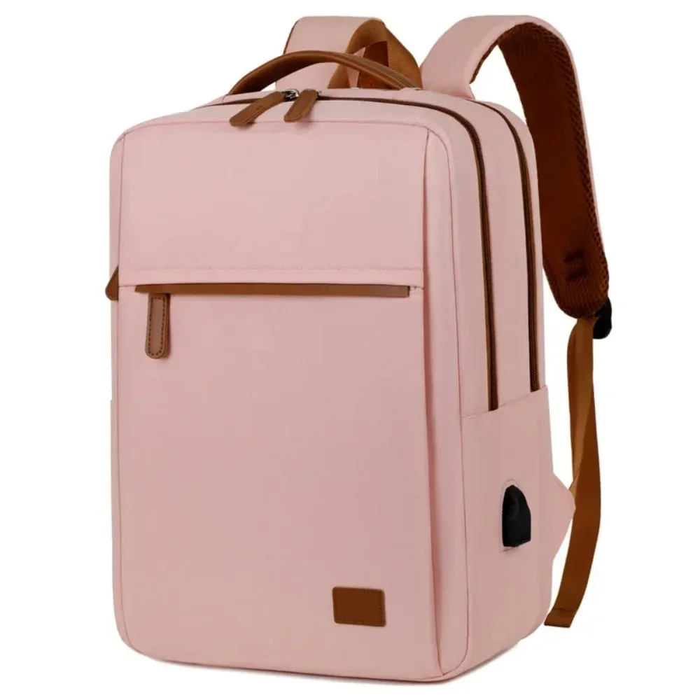 

15.6-Inch Laptop Business Backpack Large Capacity Fashion Student School Bag Wear-resistant With Luggage Belt & USb Charging