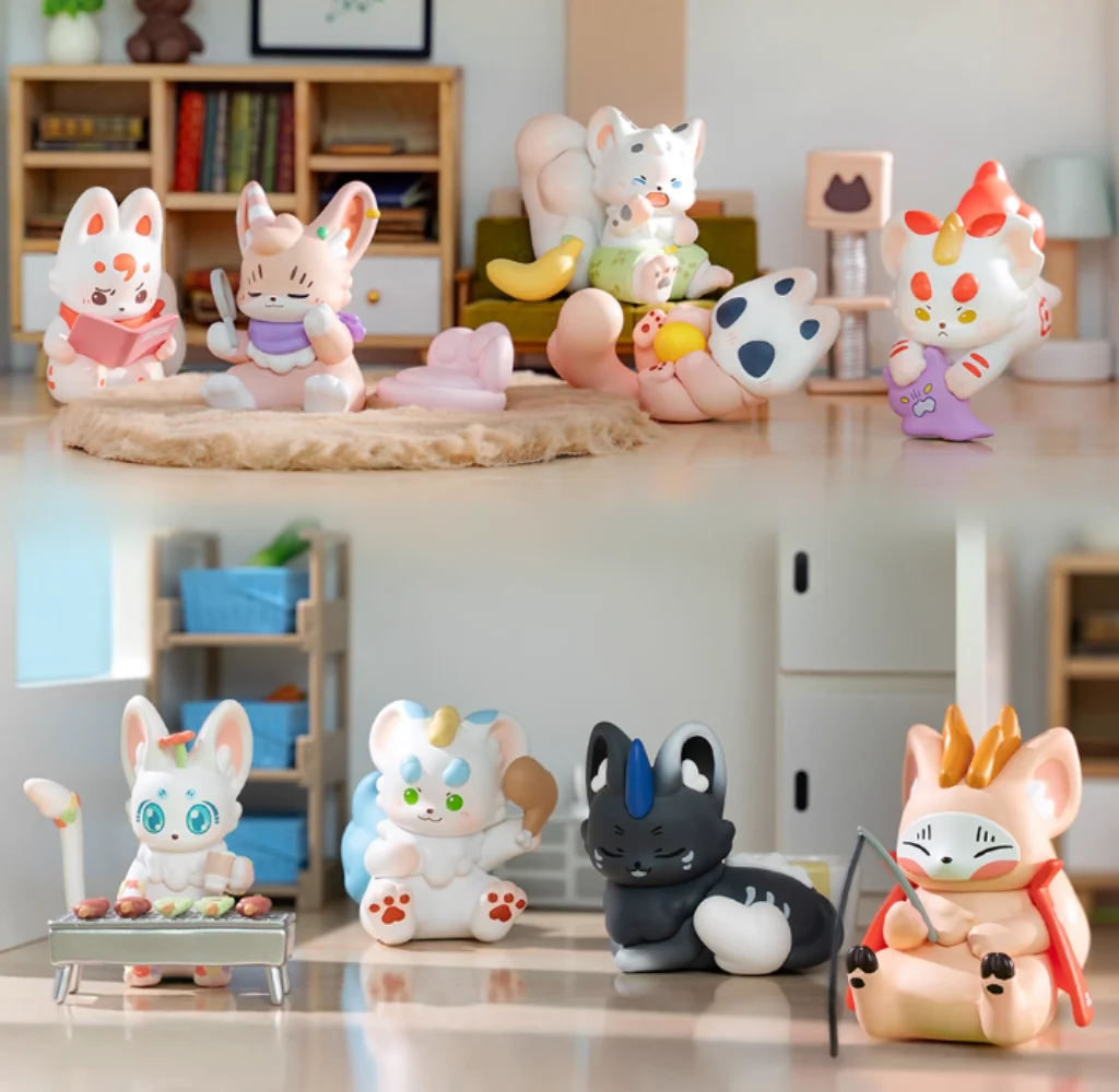 Figuras oficiales de animales fabulosos de PVC, modelo de muñeca, accesorios de juguete, Cosplay de Anime, regalo Original