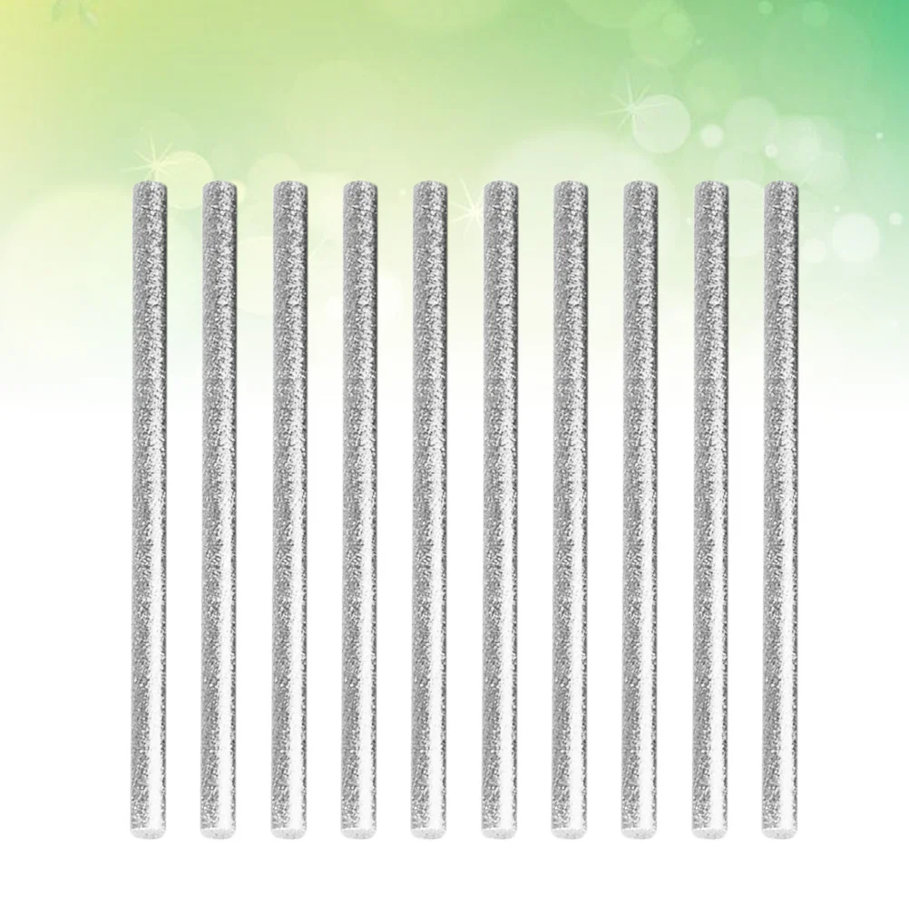

100pcs Hot Melt Glue Sticks Colorful Strong Adhesive Resin Glue Rods For Diy Crafts Wood Plastic Ceramics Silver 7X100Mm