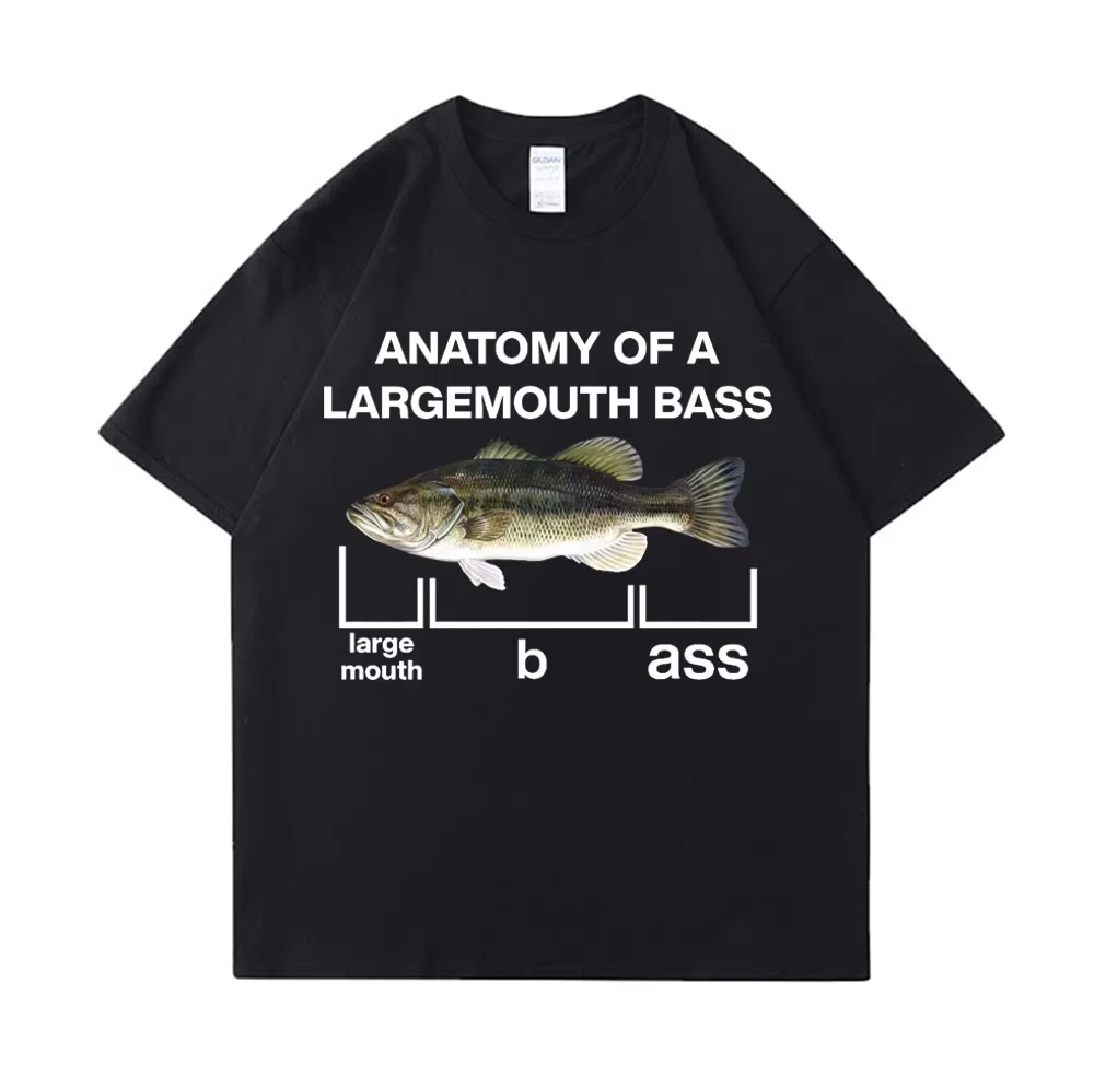 Buy A Man Eat Fish Teach Him To Fish Funny Meme Graphic T-shirt Unisex Cotton Oversized Casual Daily Streetwear Tops