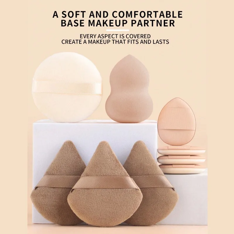 Juego de 6 uds de esponja de maquillaje, huevo de belleza para crema líquida, base, corrector, uso en seco y húmedo, Kit de esponjas cosméticas, herramientas de maquillaje