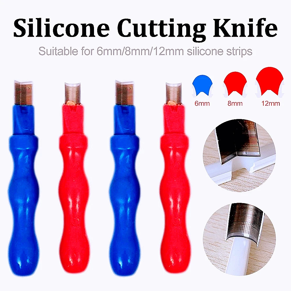 Neon Soft Silicone Tube Accessories Set Split Knife Steel Right Angle Bend Fixer Screw for 6/8/12mm