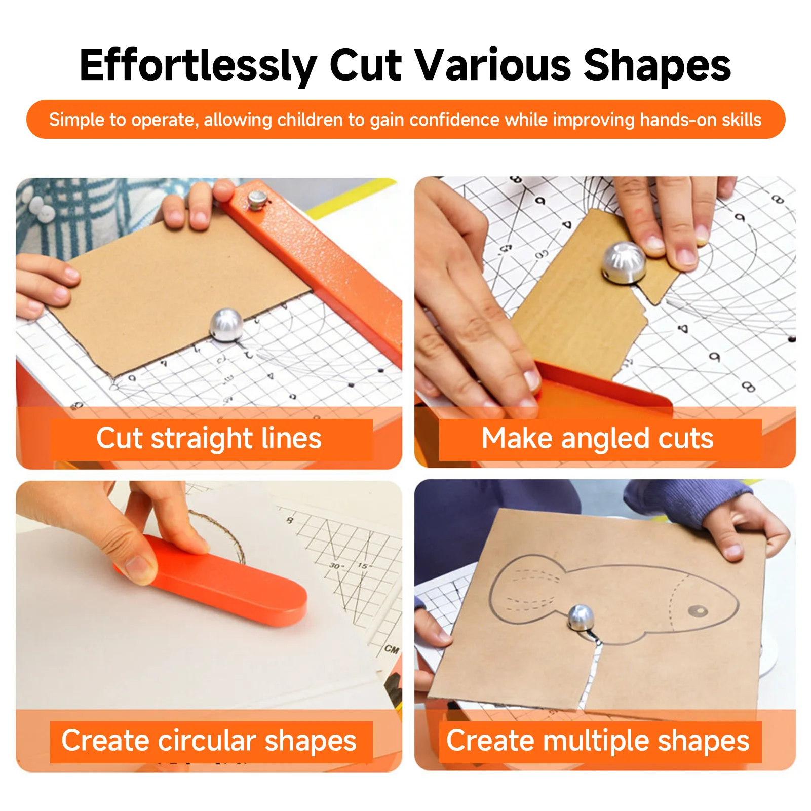 Cardstock Cutter Electric Cardboard Cutter Safe Craft Cutting Tool Paper Cutting Machine for Home and Classroom Art Activities