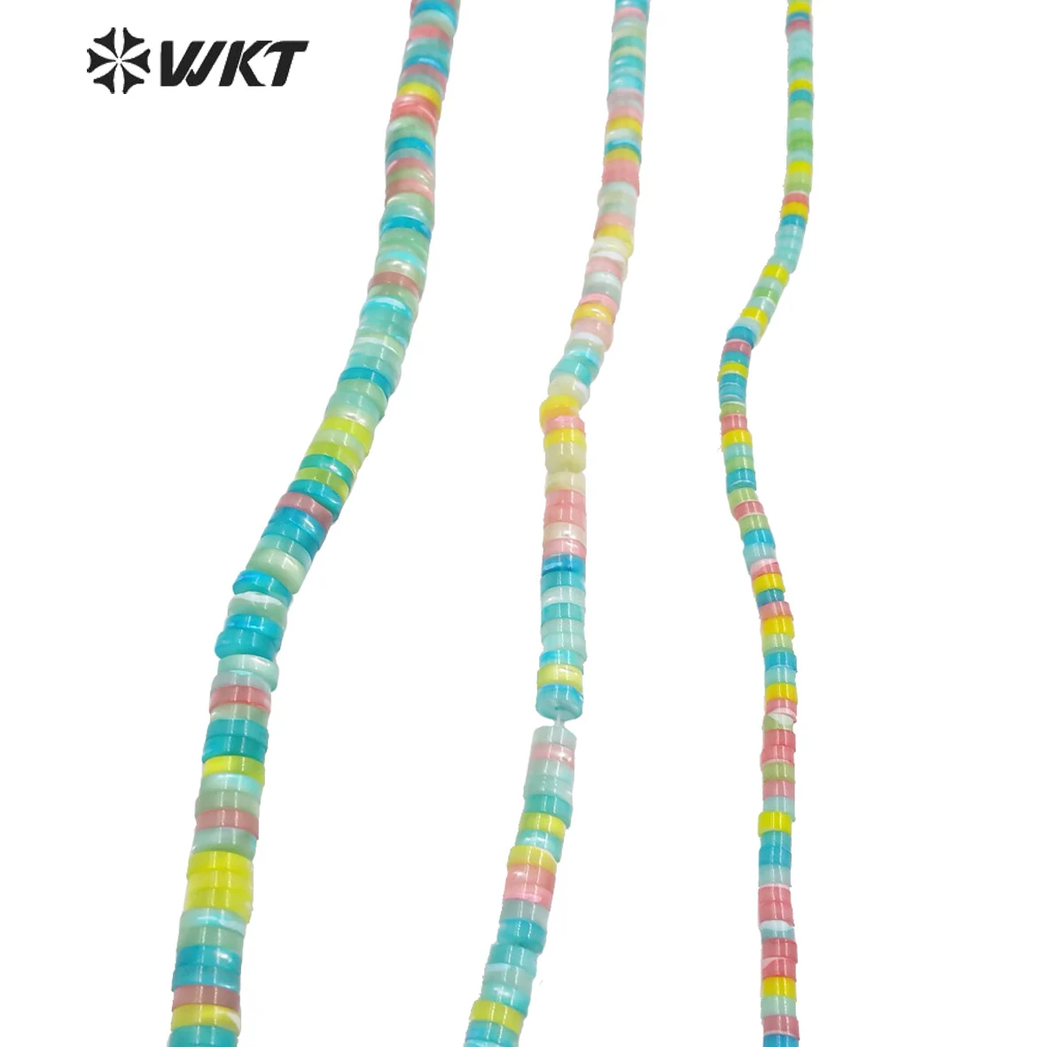 

WT-G322 WKT 2022 Attractive bead chain shell beads chains birthday party jewelry girl gift Accessories INS Bohemia shell hot