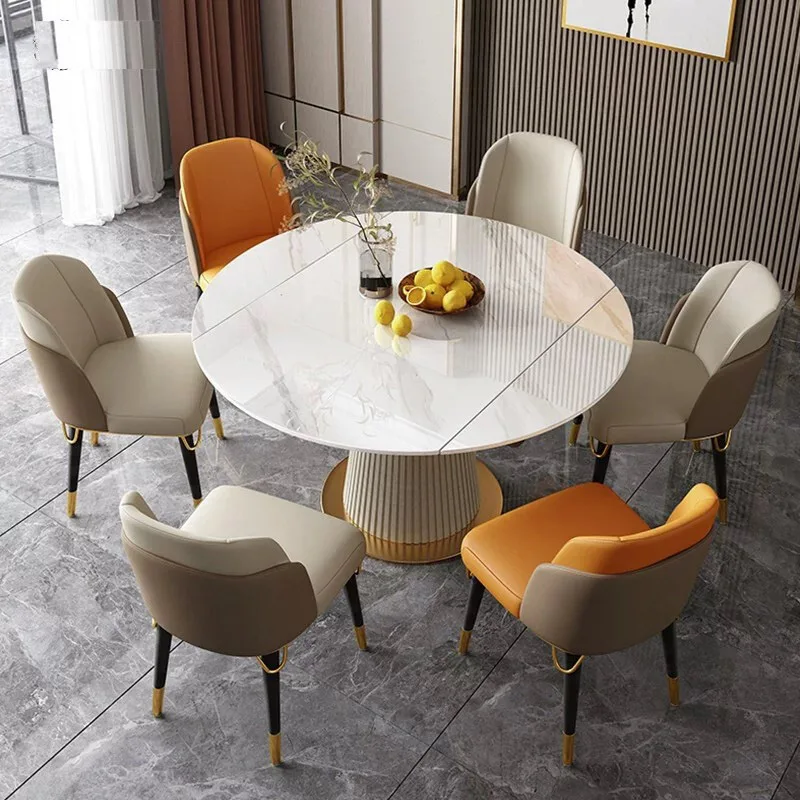 Italian light luxury solid wood dining  double-layer back , negotiation chair