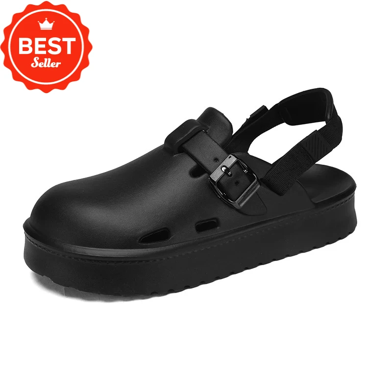 

Baotou Slippers Men's Summer Outer Wear Waterproof Non-Slip Thick-Soled Seaside Beach Sandals Men's Sandals and Slippers