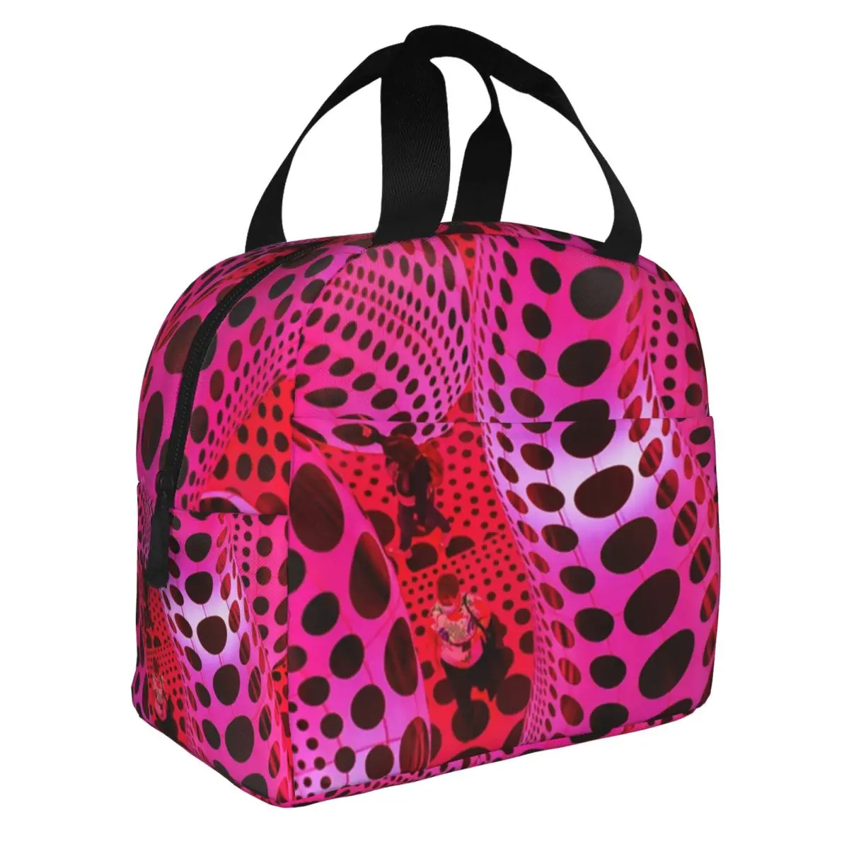 Yayoi Kusama Lunch Bag Women Cooler Warm Insulated Lunch Box for School