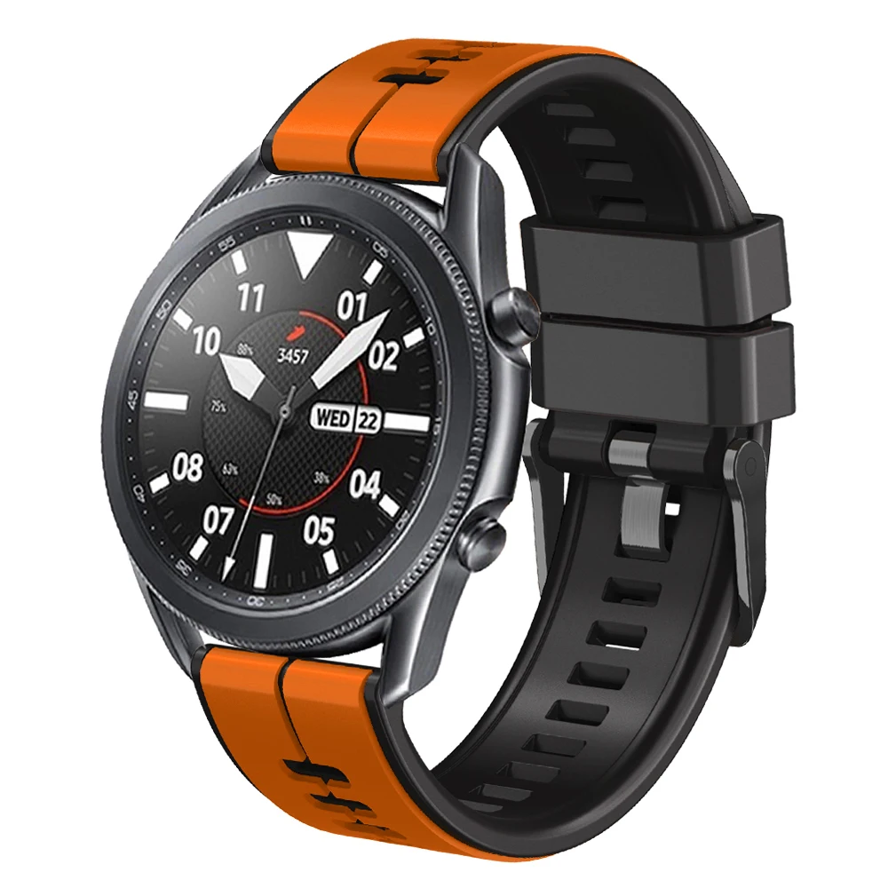 Pulseira de silicone de liberação rápida para samsung galaxy watch 3 45mm 41mm pulseira esportiva para galaxy watch 5/4 44 40mm pulseira correa