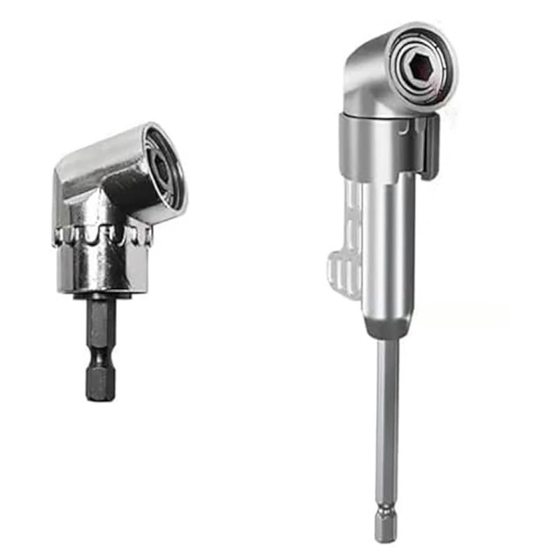 A98E-Corner Tool Screw Hub, Multi-Function Bend Screwdriver Bit, 360° Rotatable 1/4In 3/8In 1/2In Socket Adapter Set