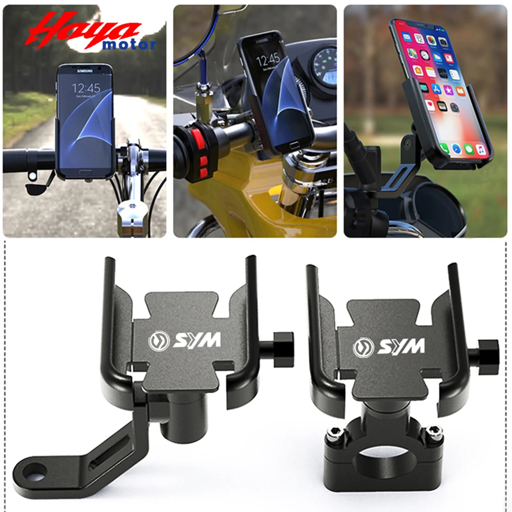 

For SYM Maxsym 400 600 Jet 14 125 Cruisym 125 180 300 GTS 250i 300i Maxsym TL 500 Moto Handlebar Mobile Phone Holder GPS Stand