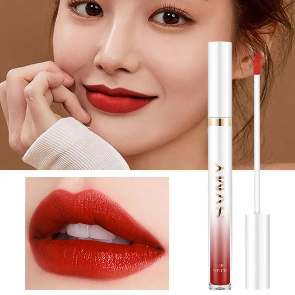 Lápiz labial líquido mate resistente al agua, tinte para labios y mejillas, maquillaje hidratante de larga duración, pigmento de doble uso, crueldad y luz, P8W3