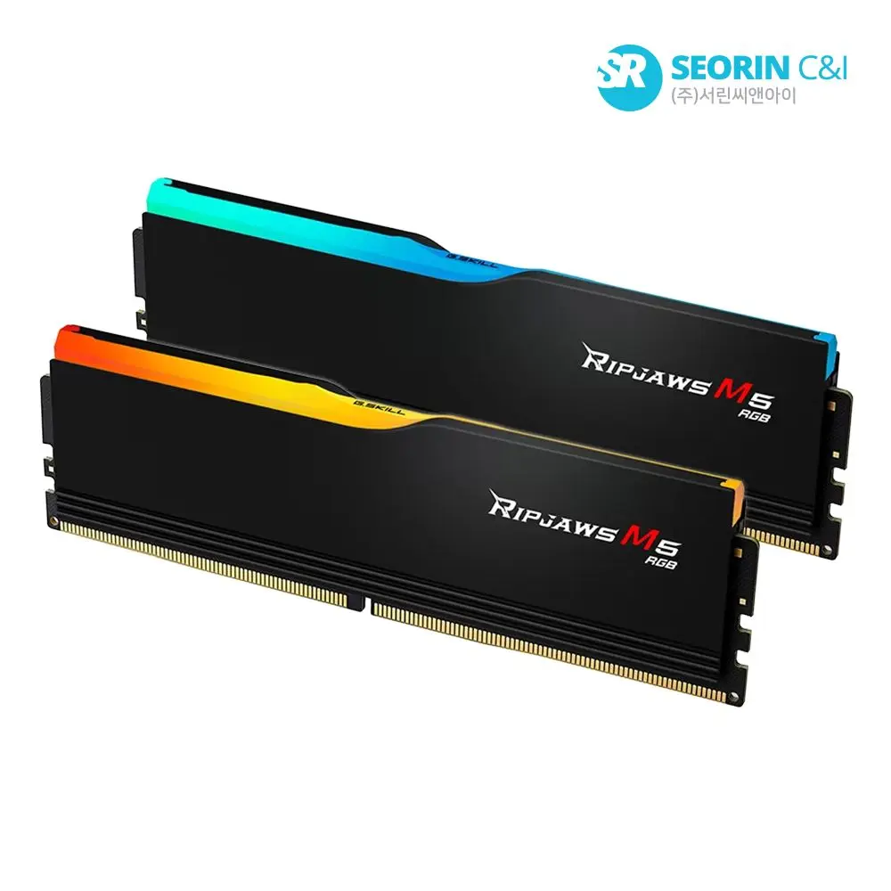 [SEURIN OFFICIAL] G.SKILL DDR5-6000 CL30 RIPJAWS M5 RGB Black Package (32GB(16Gx2))