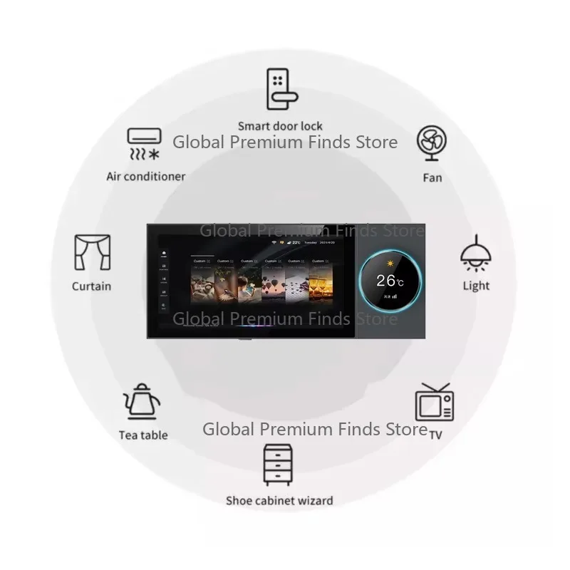 Hotel Automation Management System Solution - 4-12 Inch Smart Switch Touch Screen WiFi Zigb-ee Gateway Panel