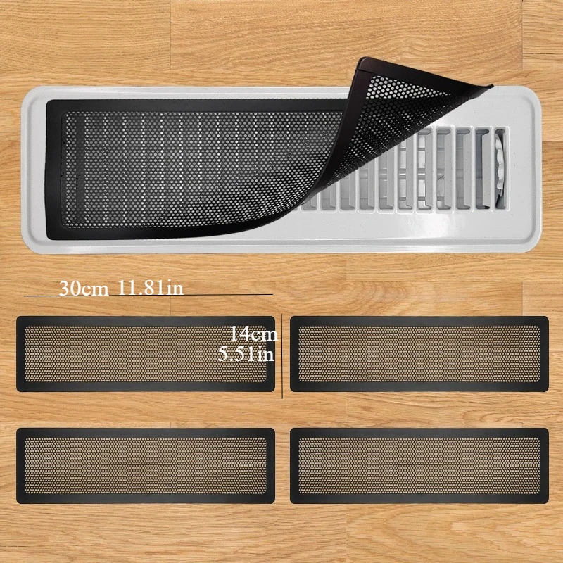 Floor Register Vent Covers Adhesive Vent Screen Mesh Covers Home Floor/Wall/Vent Filtration Magnetic Vent Covers For Home Floor