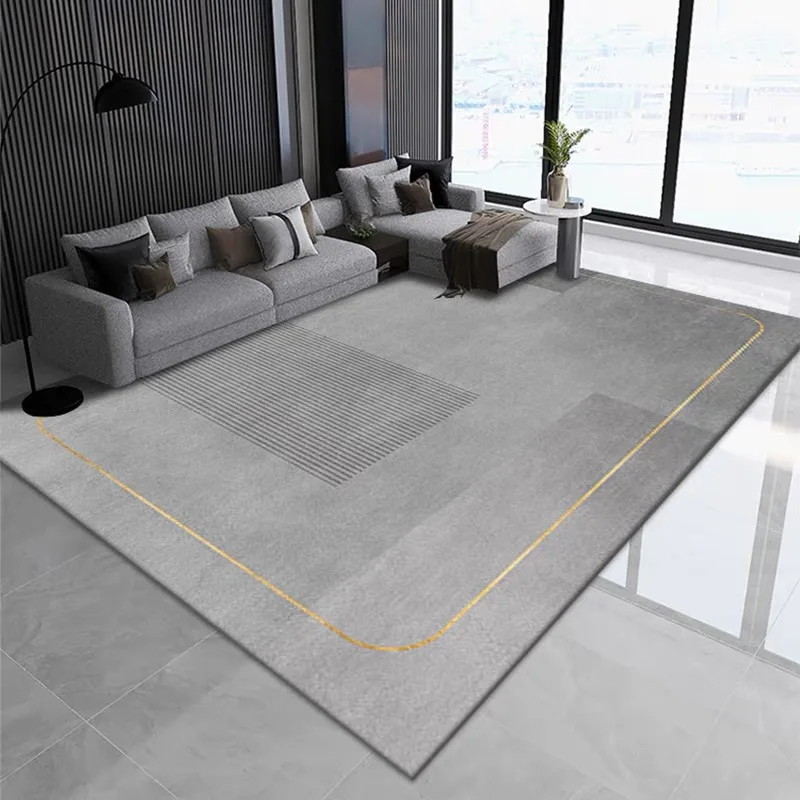 Crystal Velvet Nordic Home Living Room Carpet Wear-Resistant Anti-Slip Large Area Full Carpet Office Study Dirty Floor Mat