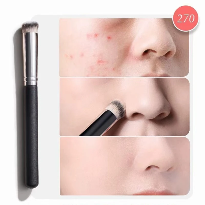 170 270 370 pincéis de maquiagem fundação cabeça oblíqua corretivo escova para olheiras pockmarks manchas ocultando ferramentas de beleza