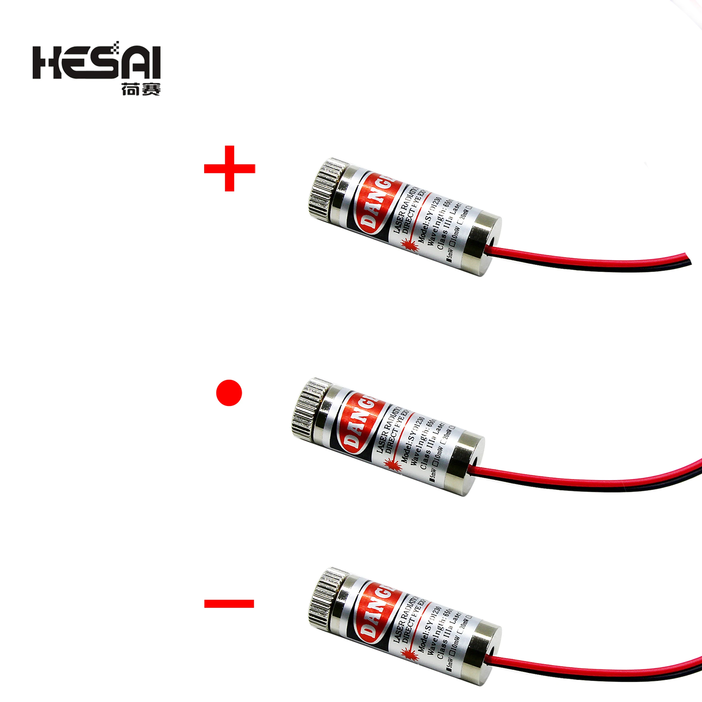 650nm 5mW Red Point/Line/Cross Laser Module Head Glass Lens Focusable Focus Adjustable Laser Diode Head Industrial Class