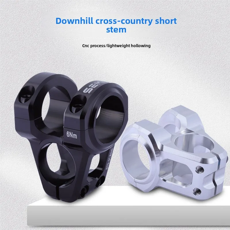 SEMATMountain Bike Stem High Strength Aluminum AlloyCNC31.8MMAll-Terrain Slope Downhill Off-Road Short Stem