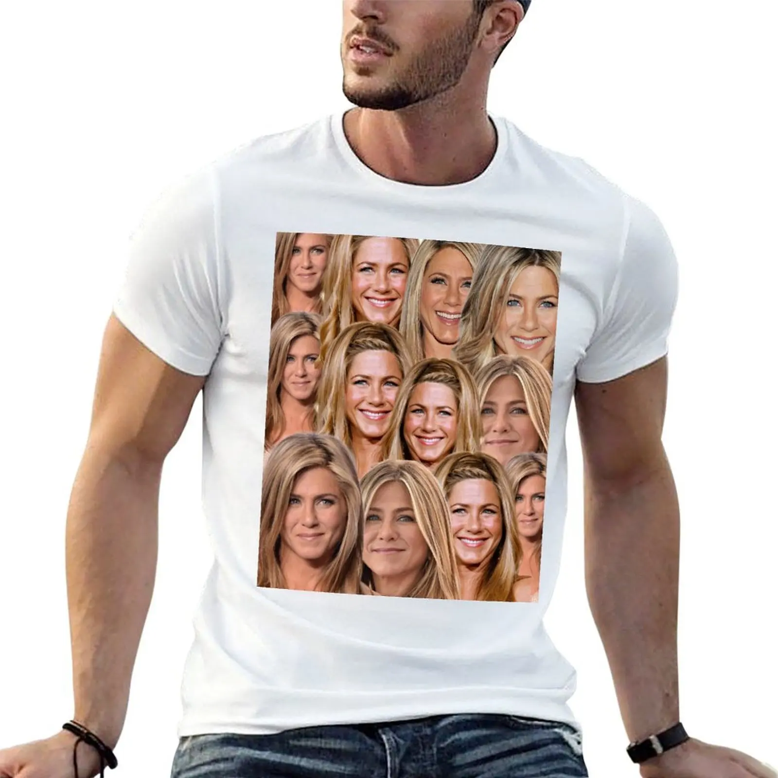 Jennifer Aniston Collage T-Shirt valentines clothes cute clothes mens plain t shirts