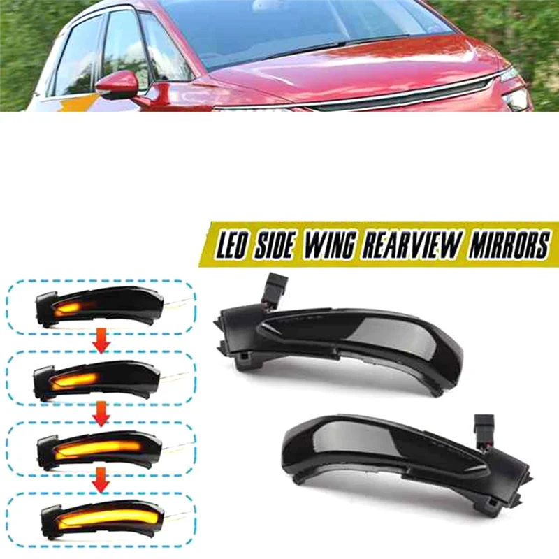 Dynamic LED Turn Signal Light Rearview Mirror Light Indicator for Peugeot 508 Citroen C4 Picasso DS5 2011-2018