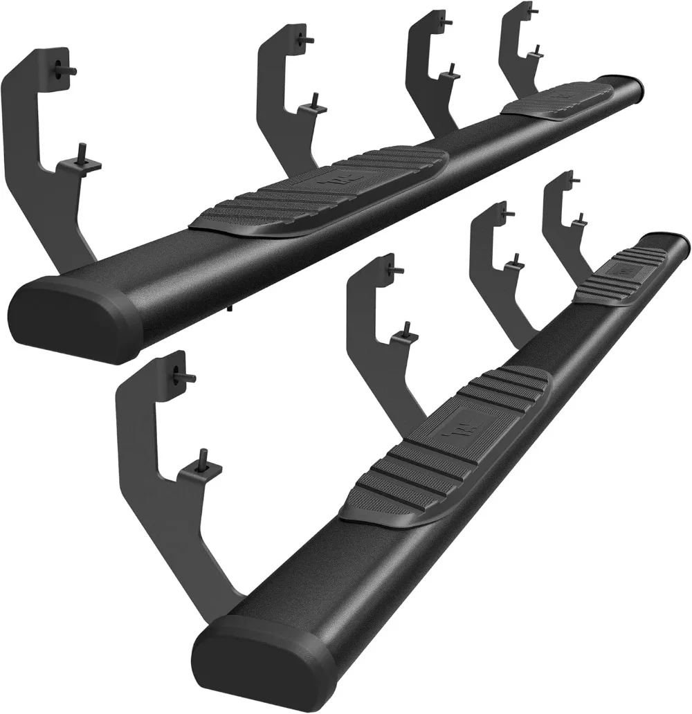 

TAC 5” Black Side Steps Compatible with 2019-2025 Chevy Silverado/GMC Sierra 1500 Crew Cab |Crew Cab Truck Aluminum Step