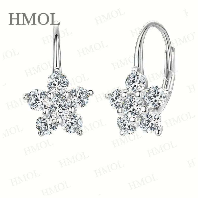 

D Color VVS1 3mm Earrings Moissanite Stud Earrings Round S925 Gold Plated For Women Wedding Birthday Gifts Fine Jewelry Charms