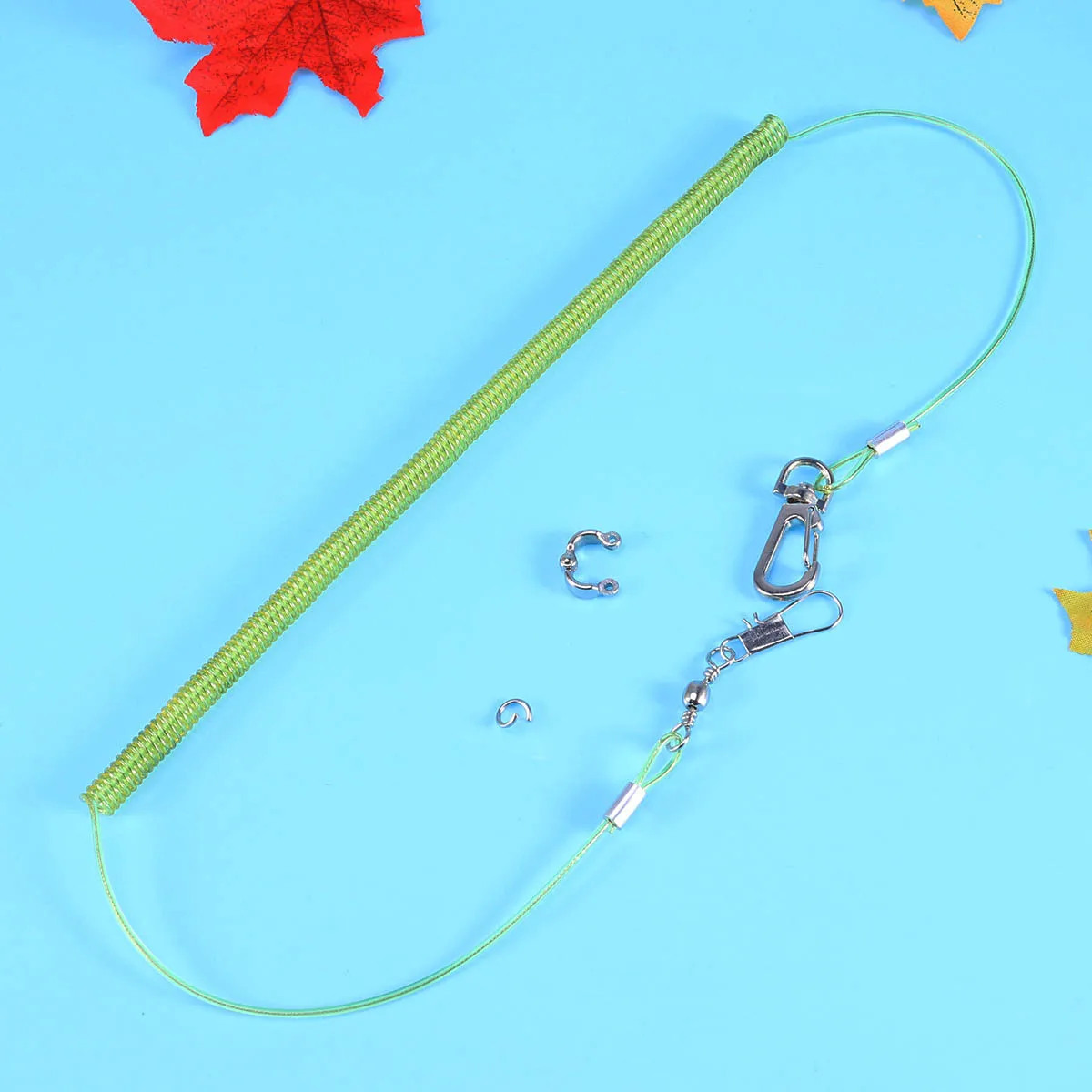 

3 Meters Adjustable Flight Leash Foot Ring Anti-Bite Steel Wire Harness for Small Birds Parrot Walking Training Rope Bird Leash