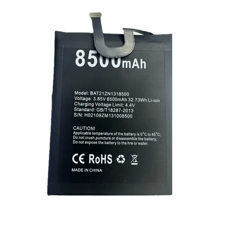 BAT21ZN1318500 بطارية ل Doogee S97 Pro 8500mAh ليثيوم أيون بطاريات قابلة للشحن تتبع رقم ملحقات الهاتف
