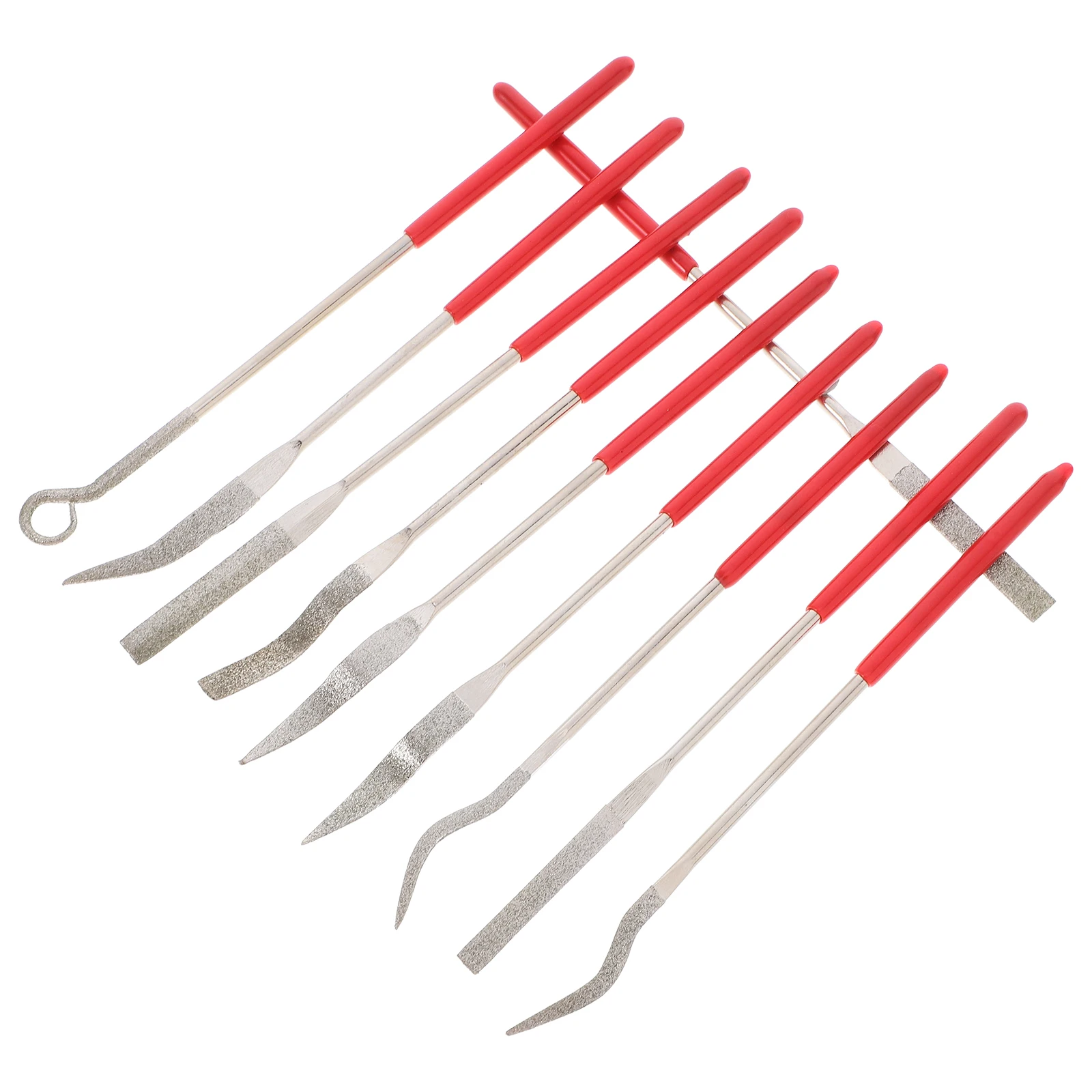 

10 Pcs Diamond Needle File Set Metal for Steel Woodworking H Files Jewelers Files Mini File Set Rubber H Metalworking Tools