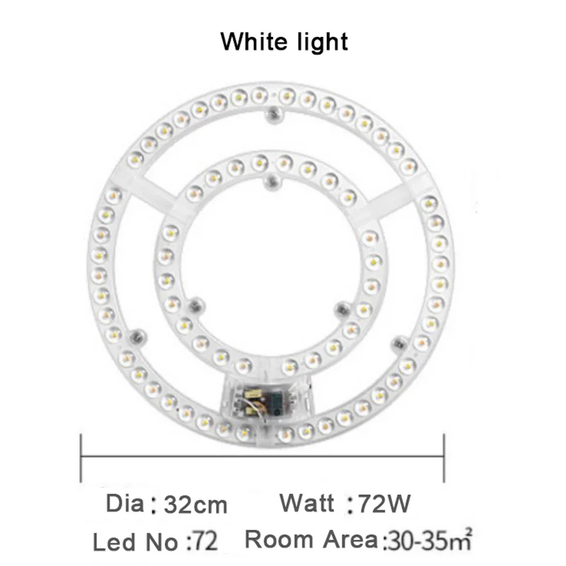 72W tablica LED moduł 220v wysoki prześwit SMD Panel obiektywu białe światło 50/60Hz dla obszaru pokoju 35mm 2 lampy sufitowe Led wymiana sprzedaży