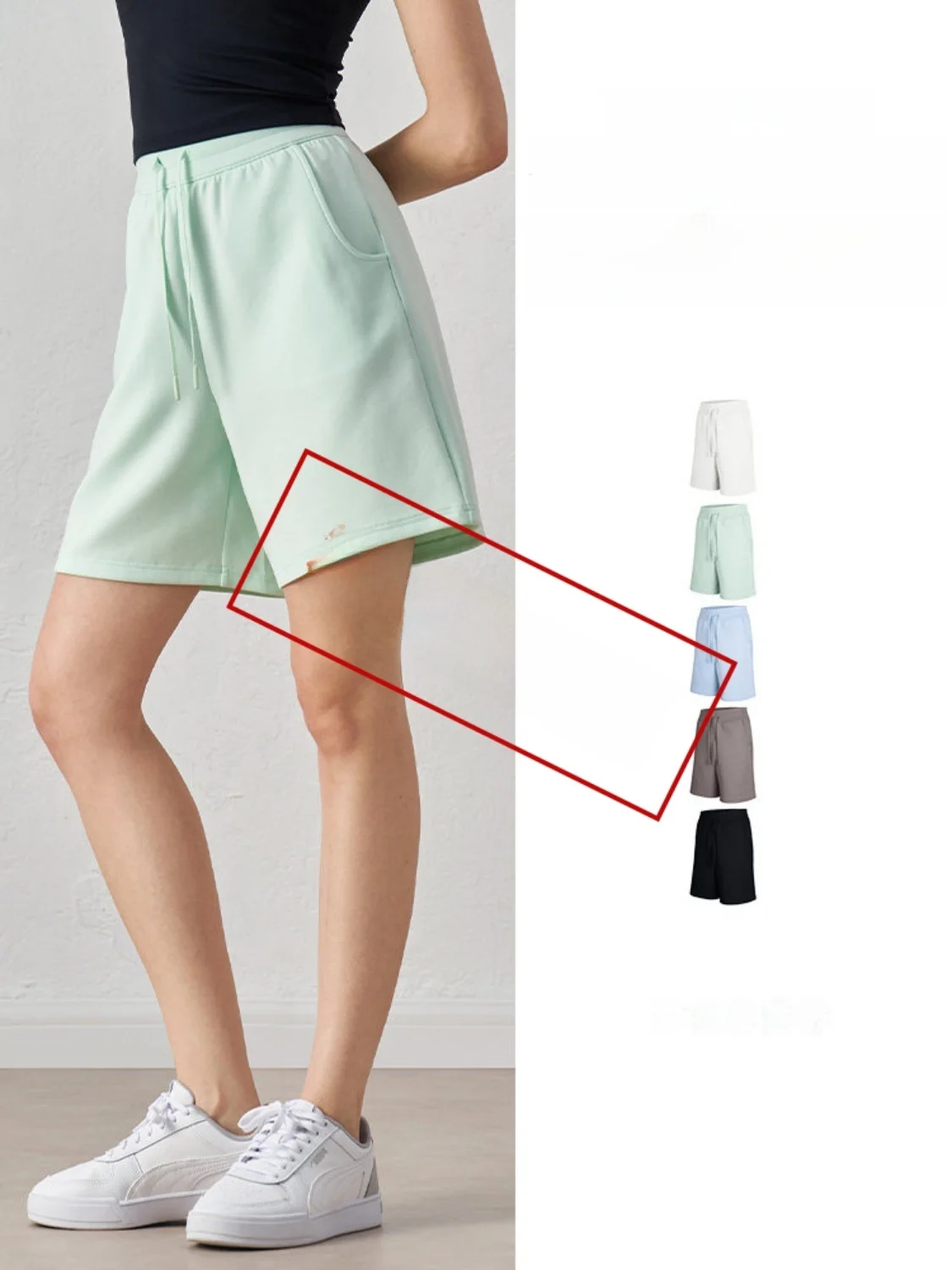 Calças de fitn femininas soltas cintura alta dstring ao ar livre casual calças de corrida cinco quartos comprimento spor calças de perna reta